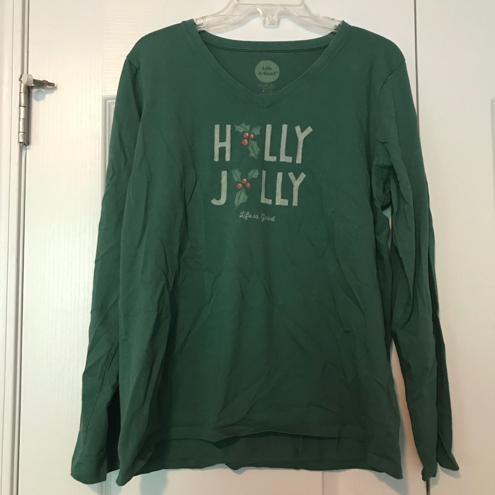 Life is Good Christmas Long Sleeve Tee